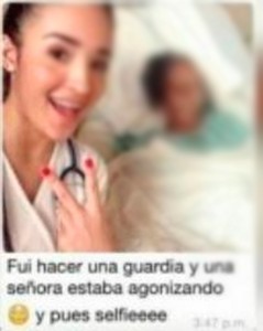 estudiante selfie