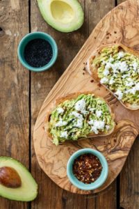 tostadas de aguacate