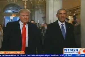 llegan trump y obama