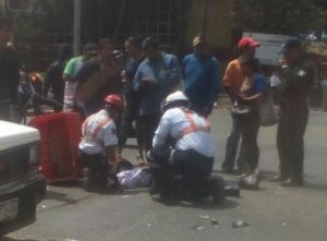 motociclista arrollado