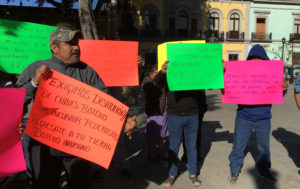 protesta contra botello