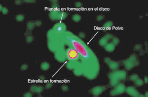 planeta en formacion