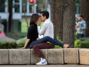amor en el parque